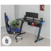 Стол игровой Cactus CS-GTIZ-BK-CARBON-RGB столешница МДФ карбон каркас черный