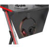 Стол игровой Cactus CS-GTX-AL-CARBON-RED столешница МДФ карбон каркас серебристый