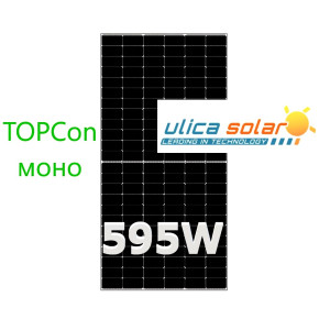 Солнечная батарея Ulica Solar 595 Вт UL-595M-144ADGN, моно, 2 стекла, двухсторонняя Солнечная батарея Ulica Solar 595 Вт UL-595M-144ADGN, моно, 2 стекла, двухсторонняя