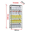 Стеллаж MS Strong 220х100x40/6 Стеллаж MS Strong 220х100x40/6